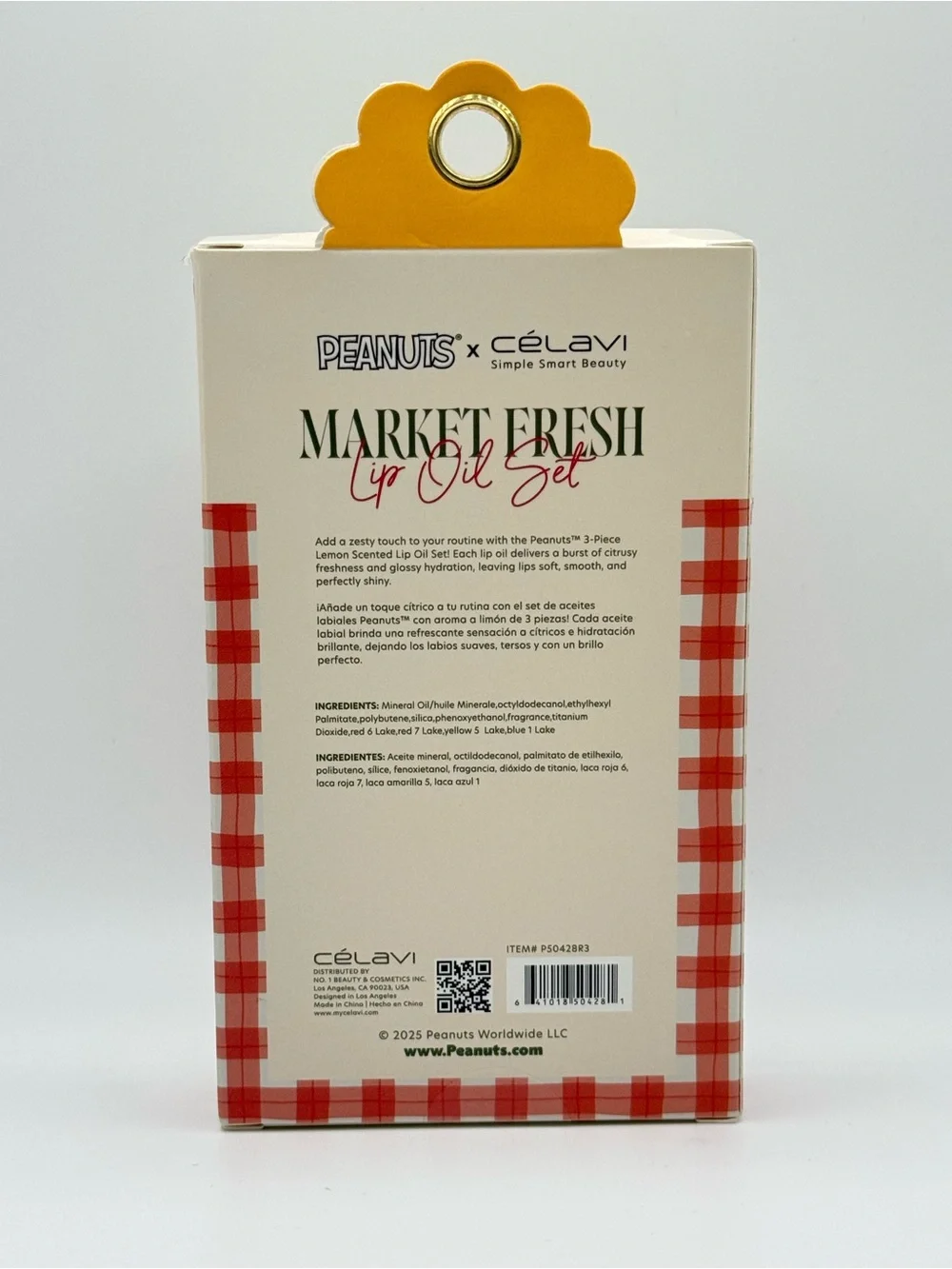 Peanuts x Celavi Snoopy Market Fresh Lip Oil Set 3 Pc NWT Lemon Lip